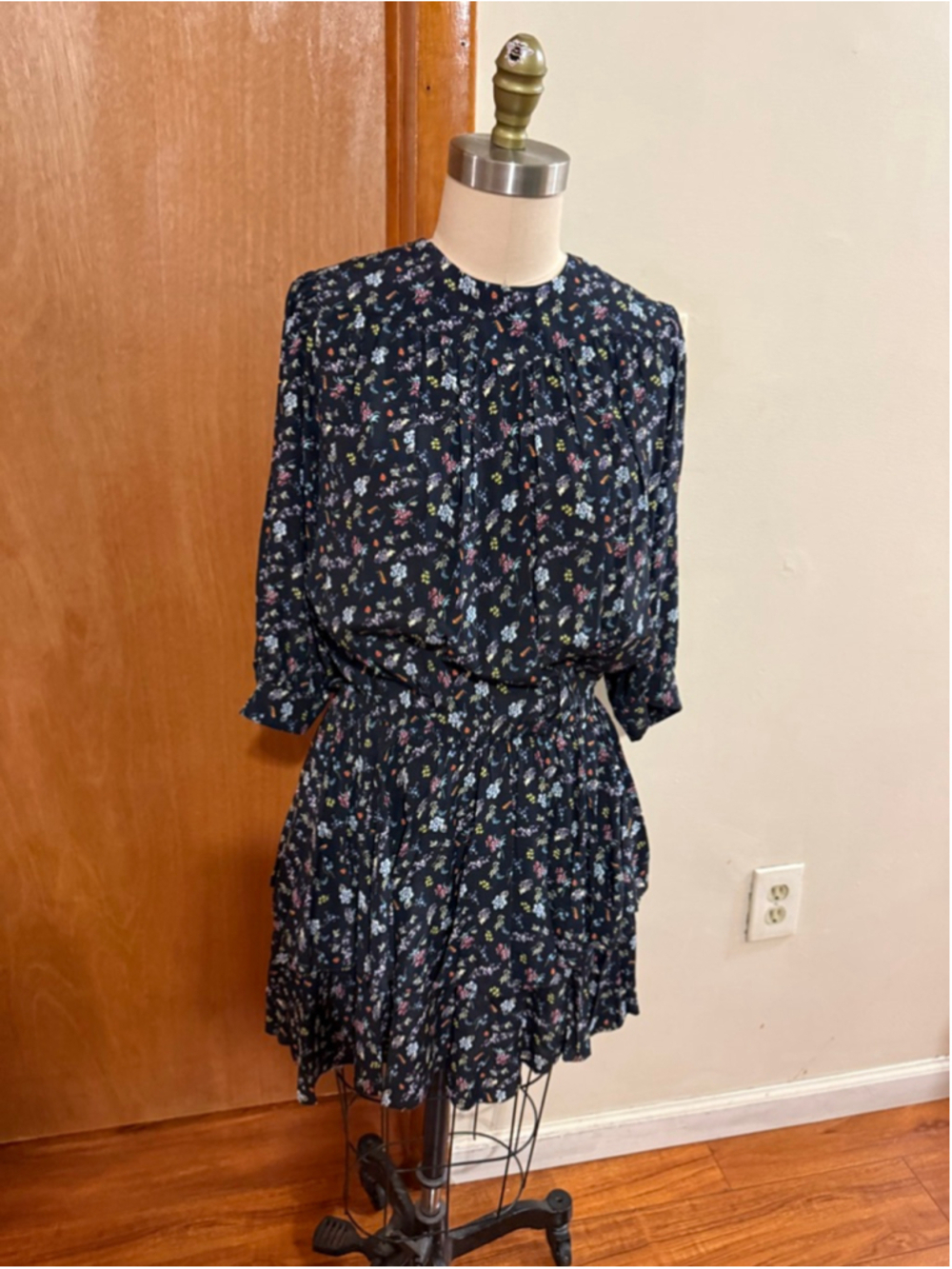 Women's Zadig & Voltaire Mini Floral Dress XS Black
